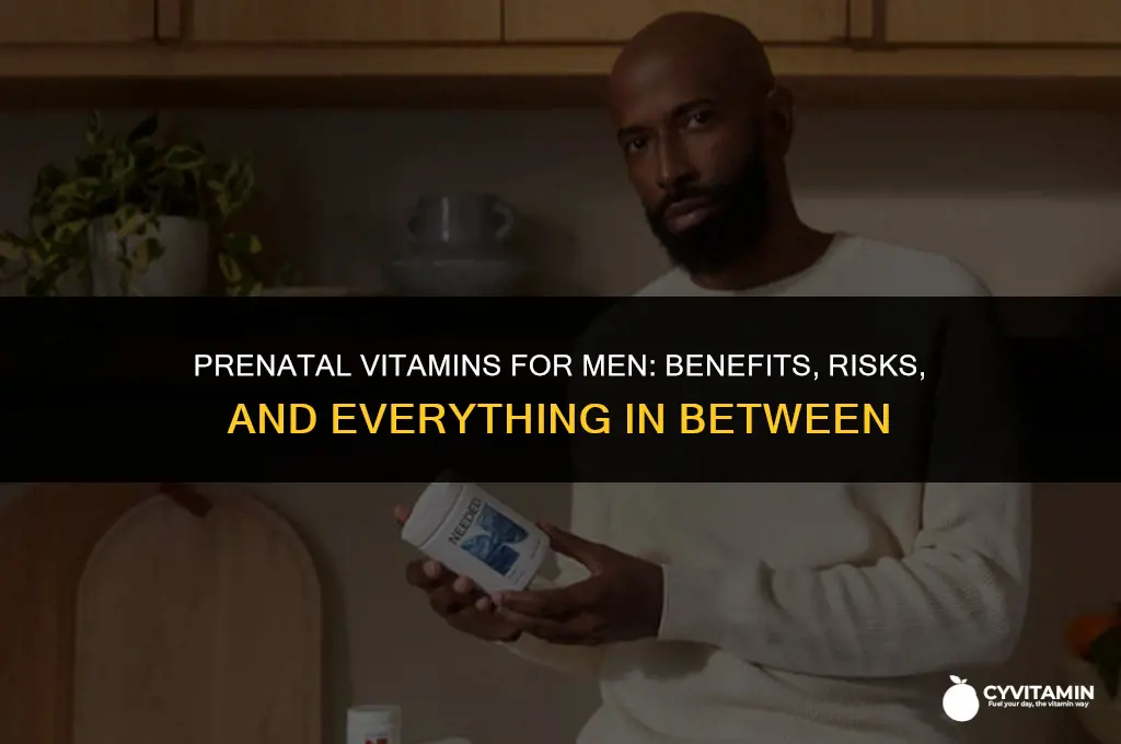 what happens if a man takes a prenatal vitamin