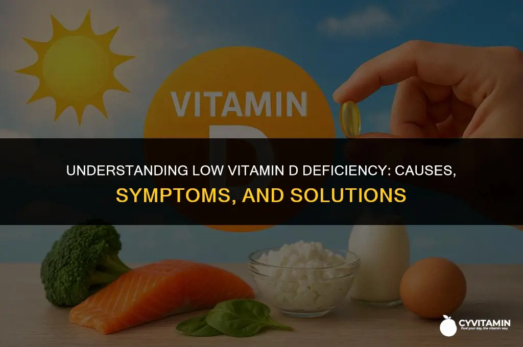 what is a low vitamin d deficiency