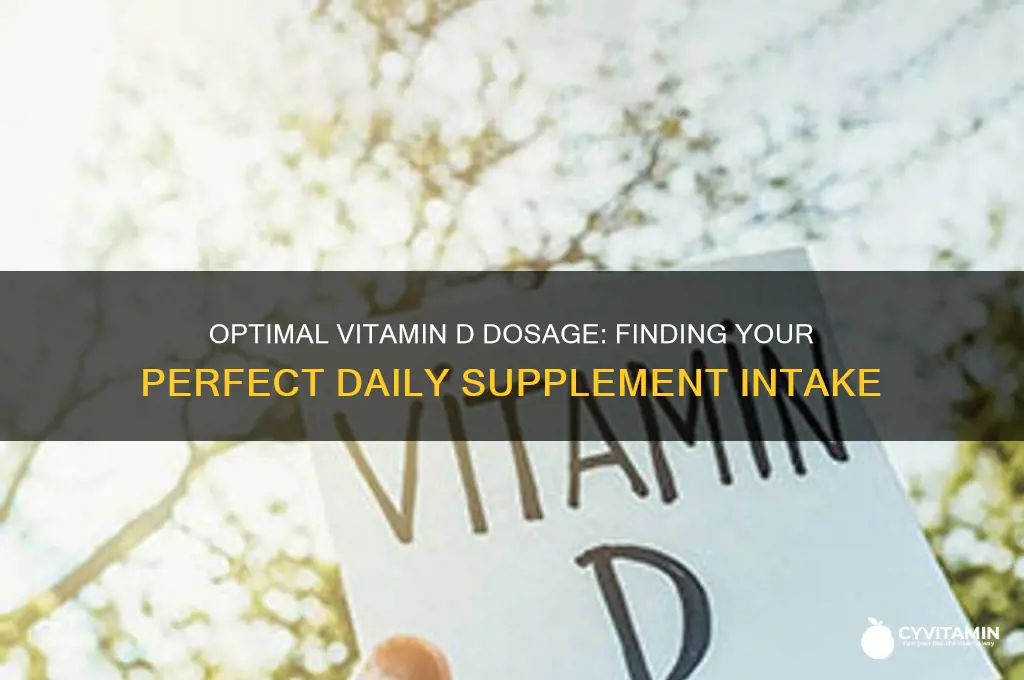 what is best dose for vitamin d supplement to take