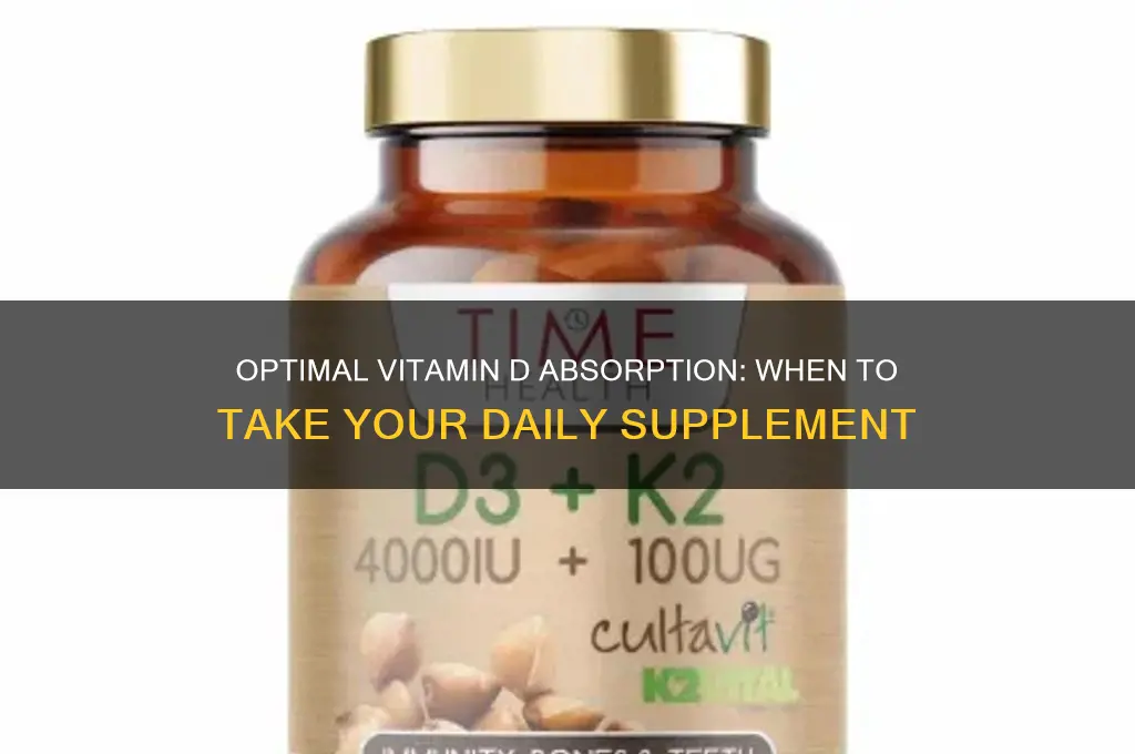 what is best time to take vitamin d pill