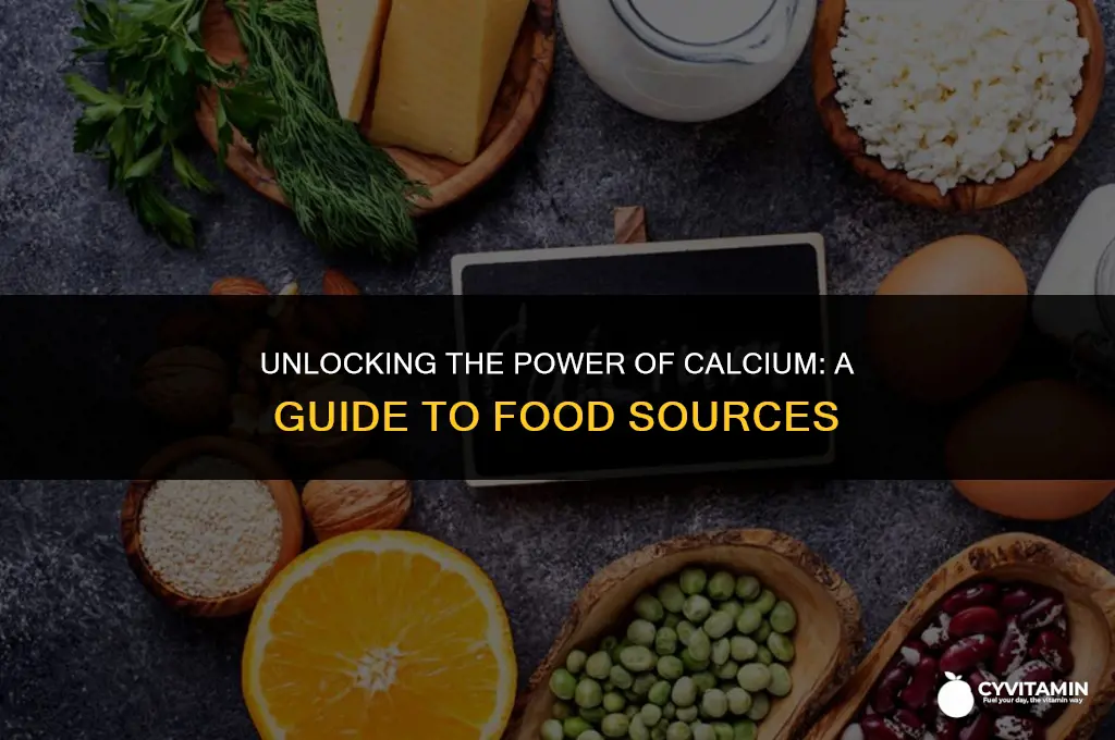 what is calcium in food