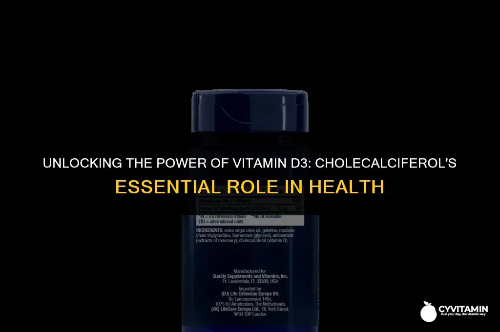 what is d3 cholecalciferol
