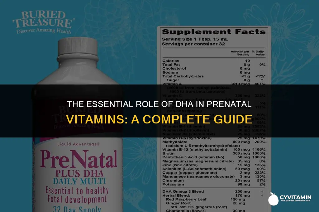 what is dha for in prenatal vitamins