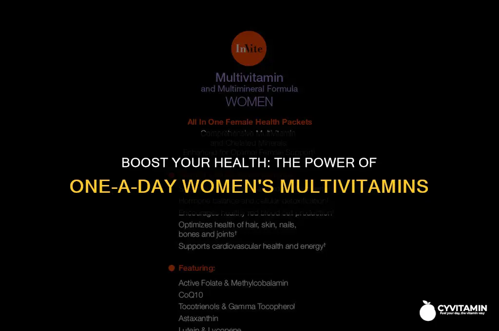 what is the benefit of one a day women