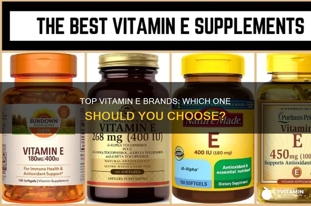 what is the best brand of vitamin e to take