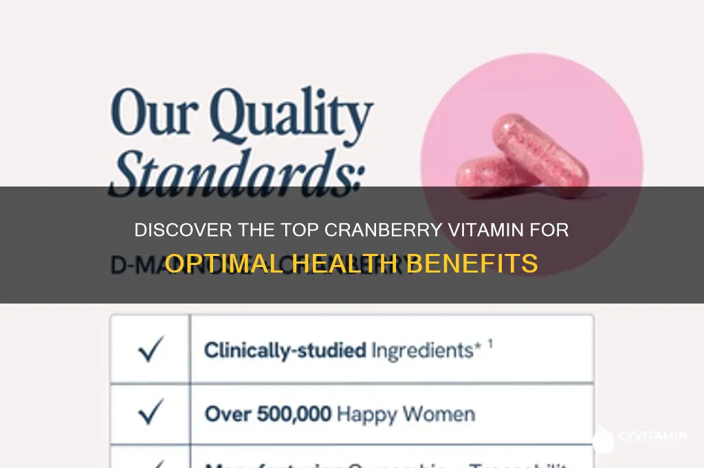 what is the best cranberry vitamin