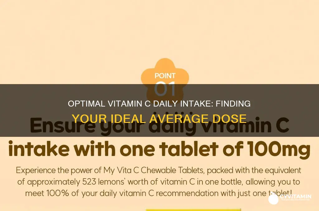 what is the best daily average for vitamin c