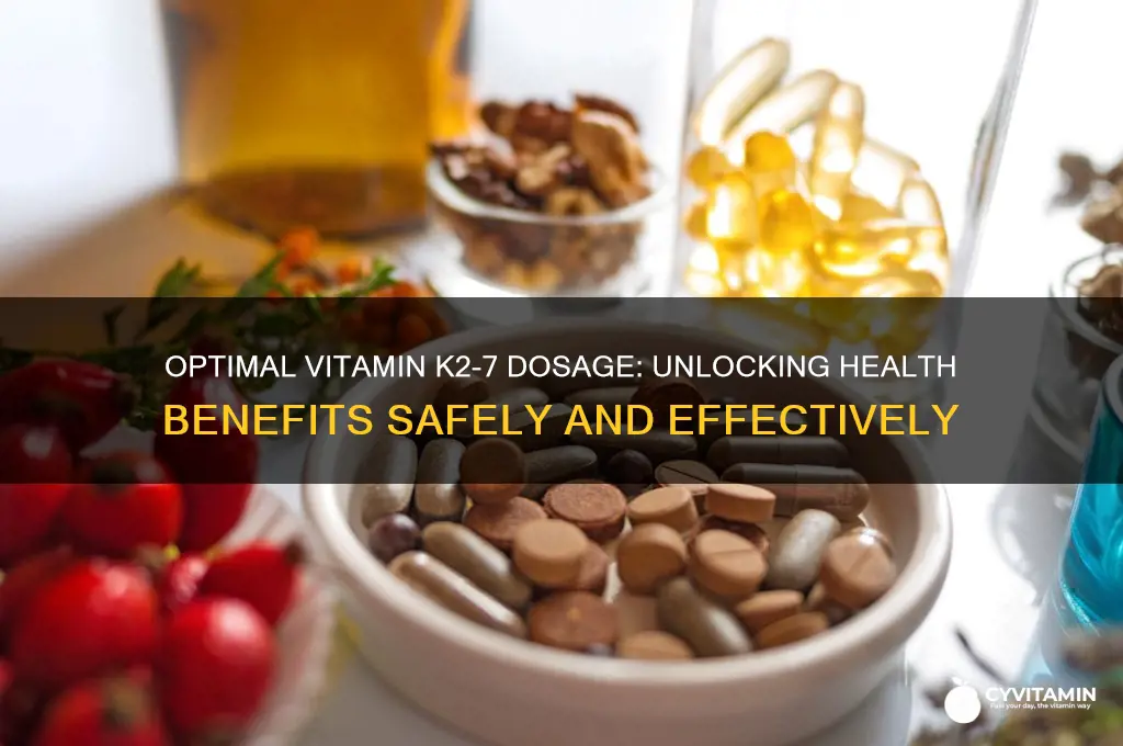what is the best dose of vitamin k2-7