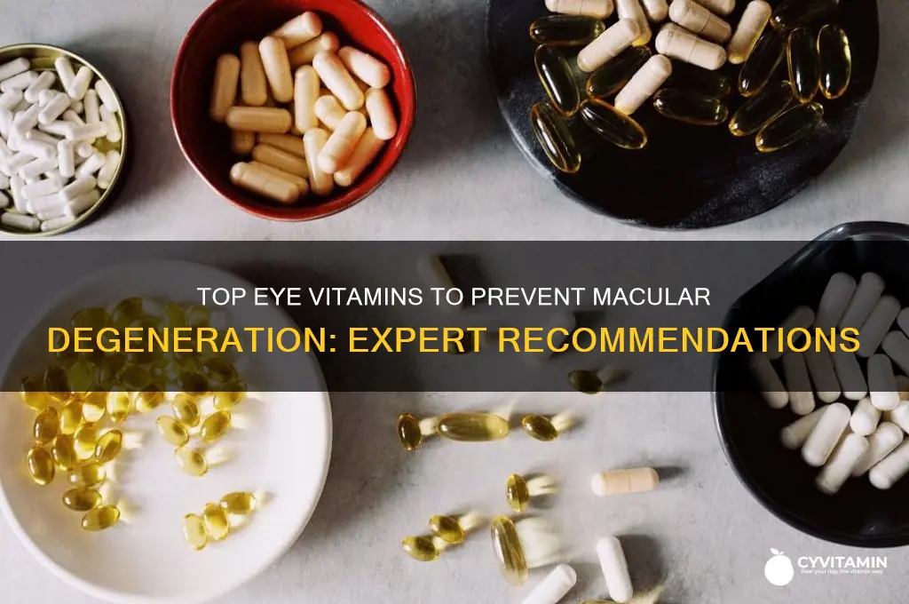 what is the best eye vitamin to prevent macular degeneration