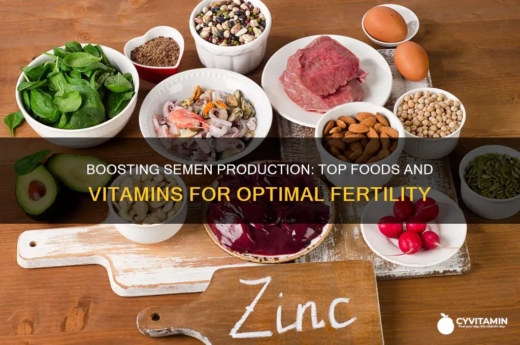 what is the best food or vitamins for semen production