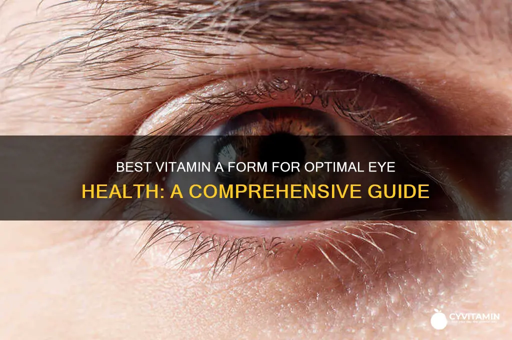 what is the best form of vitamin a for eyes
