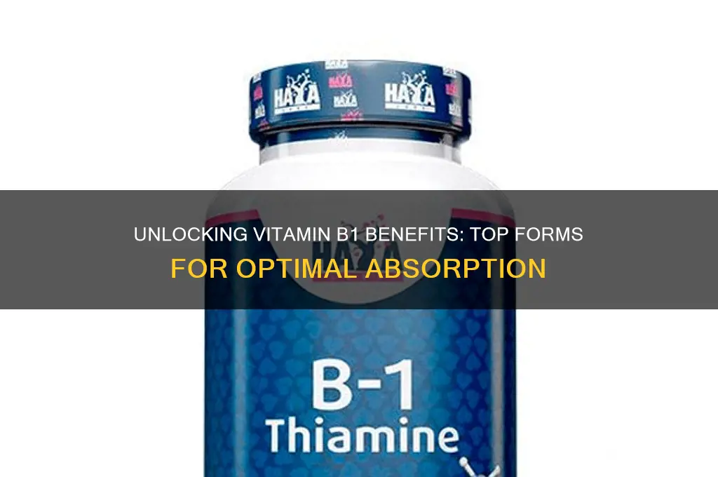 what is the best form of vitamin b1 to take