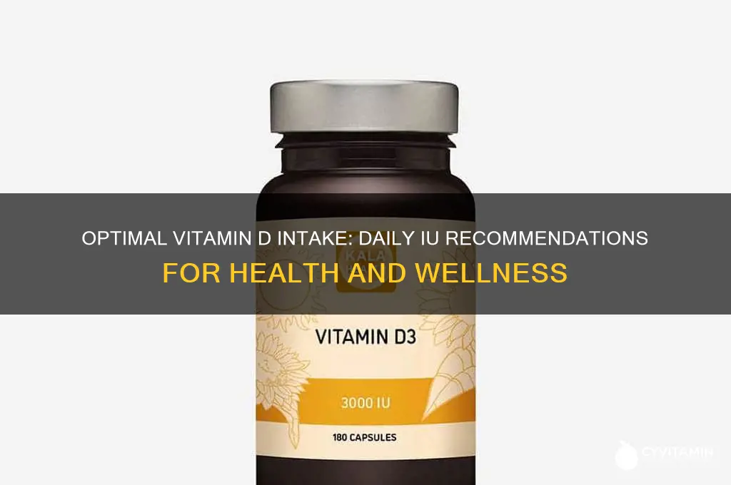 what is the best iu of vitamin d per day
