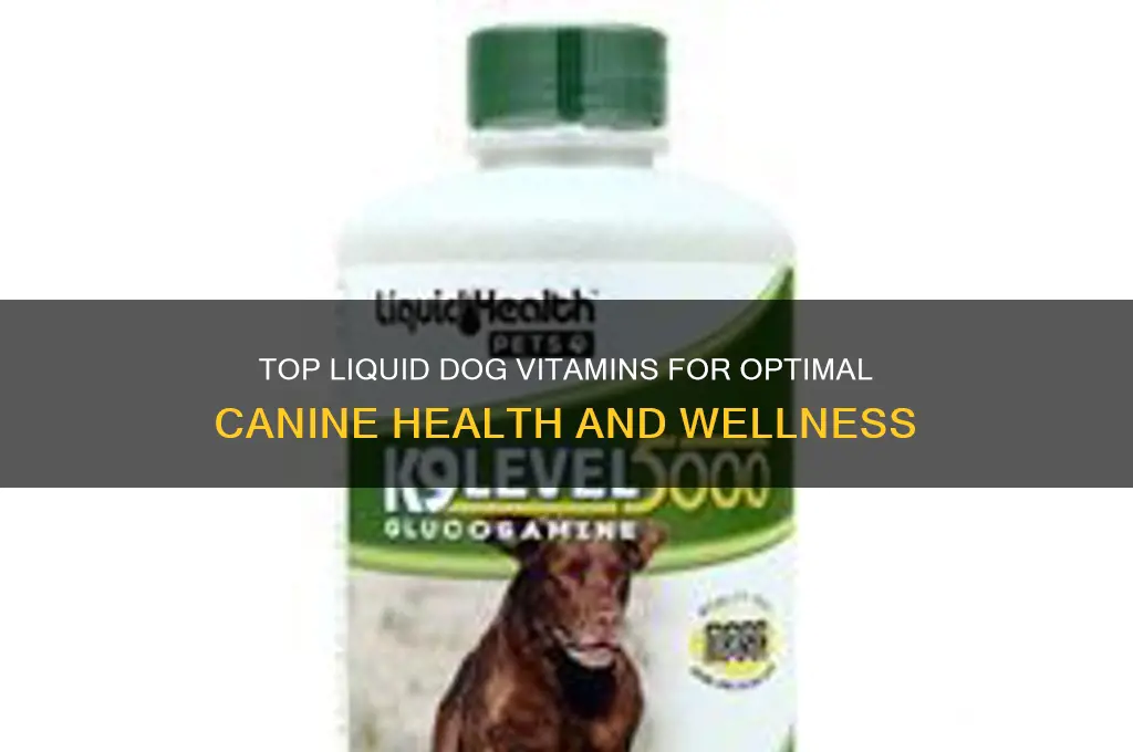 what is the best liquid dog vitamins