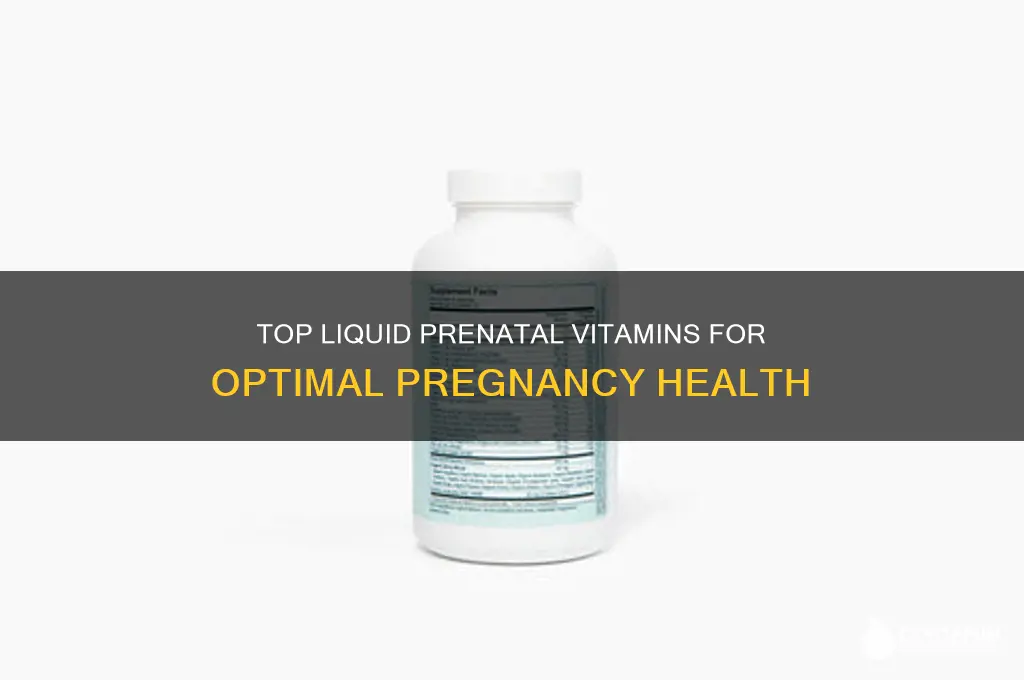 what is the best liquid prenatal vitamin