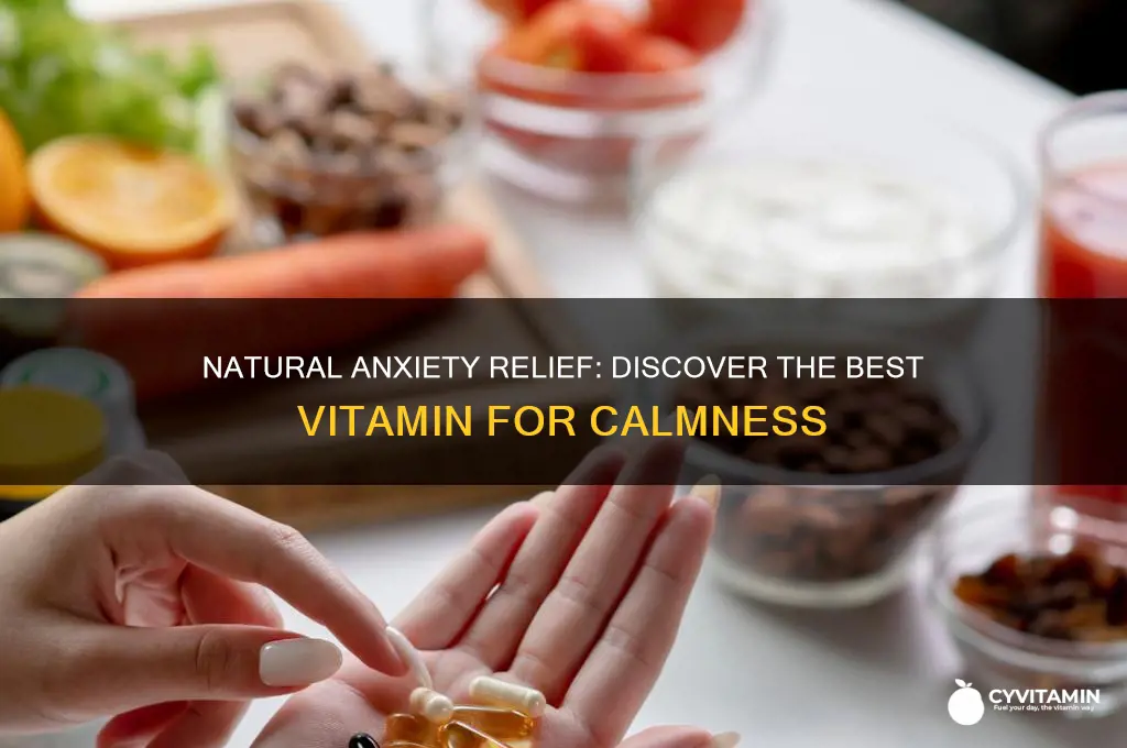 what is the best natural vitamin for anxiety