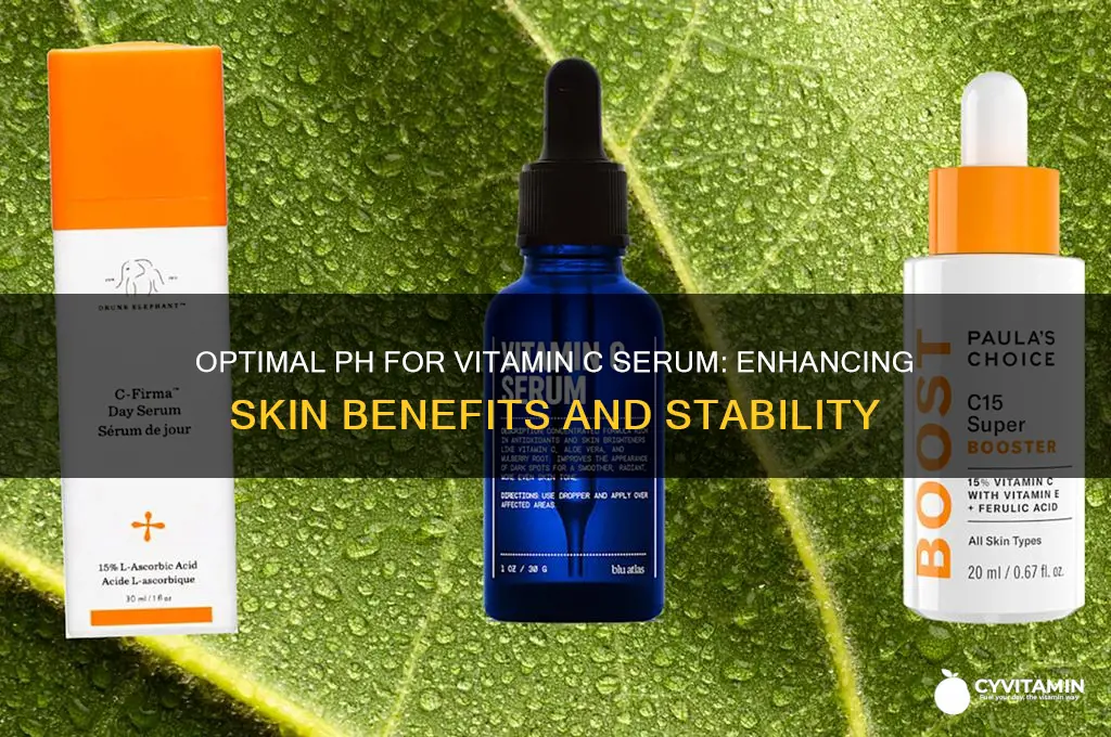 what is the best ph for vitamin c serum