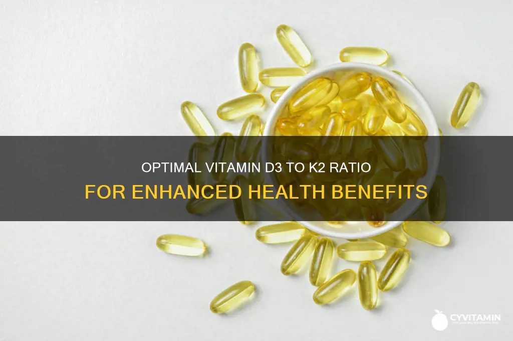 what is the best ratio of vitamin d3 to k2