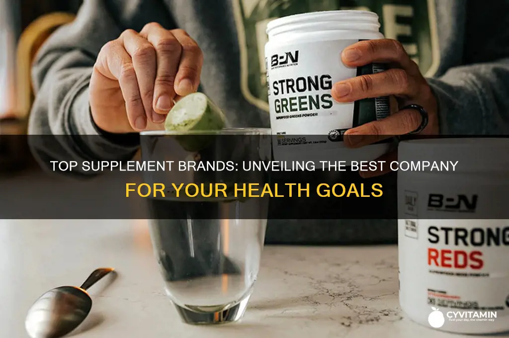 what is the best supplement company