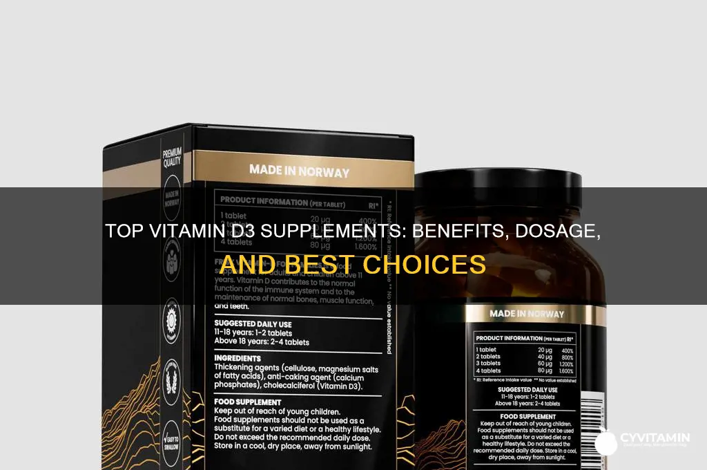 what is the best supplement for vitamin d3
