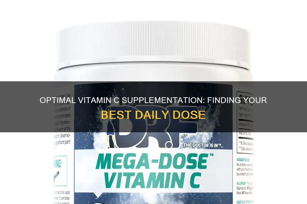 what is the best supplemental dose of vitamin c