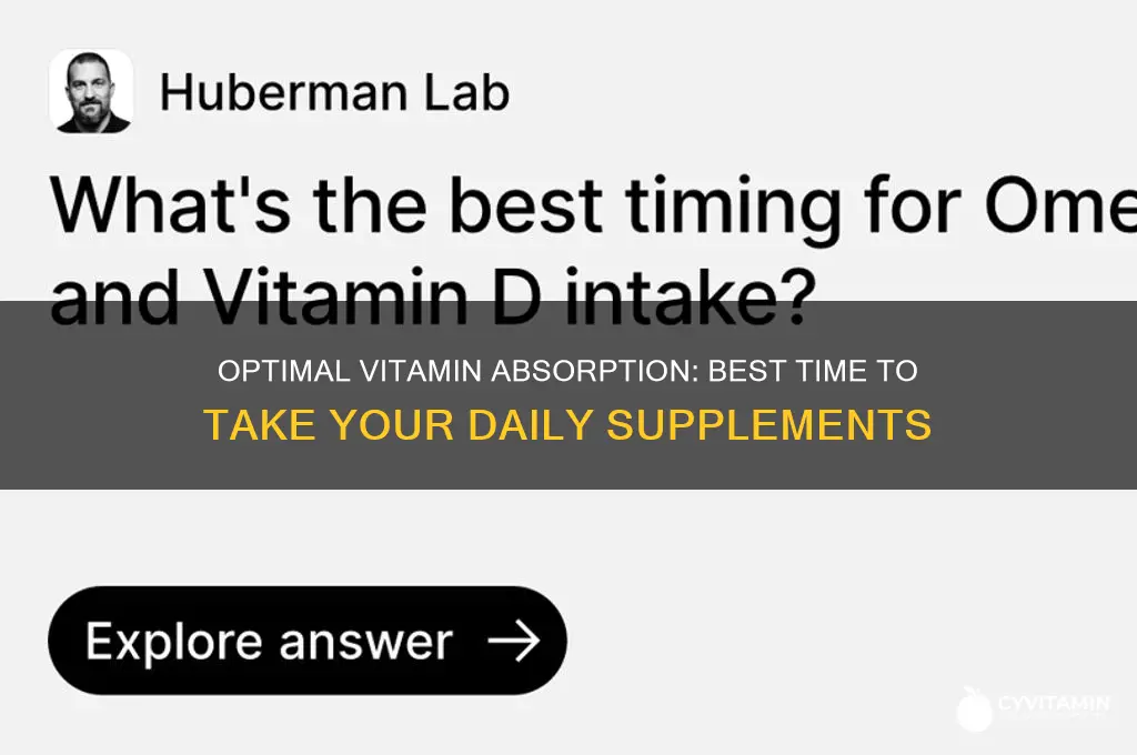 what is the best te to take vitamins