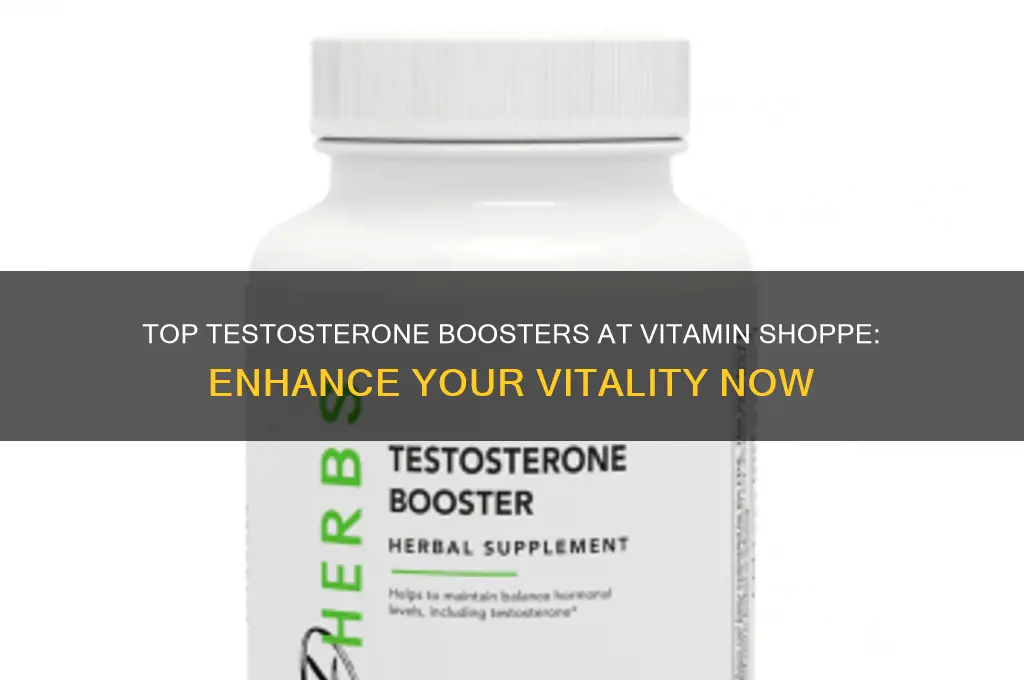 what is the best testosterone booster at the vitamin shoppe