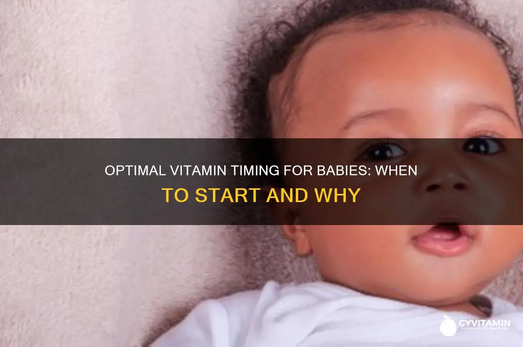 what is the best time for baby to take vitamins