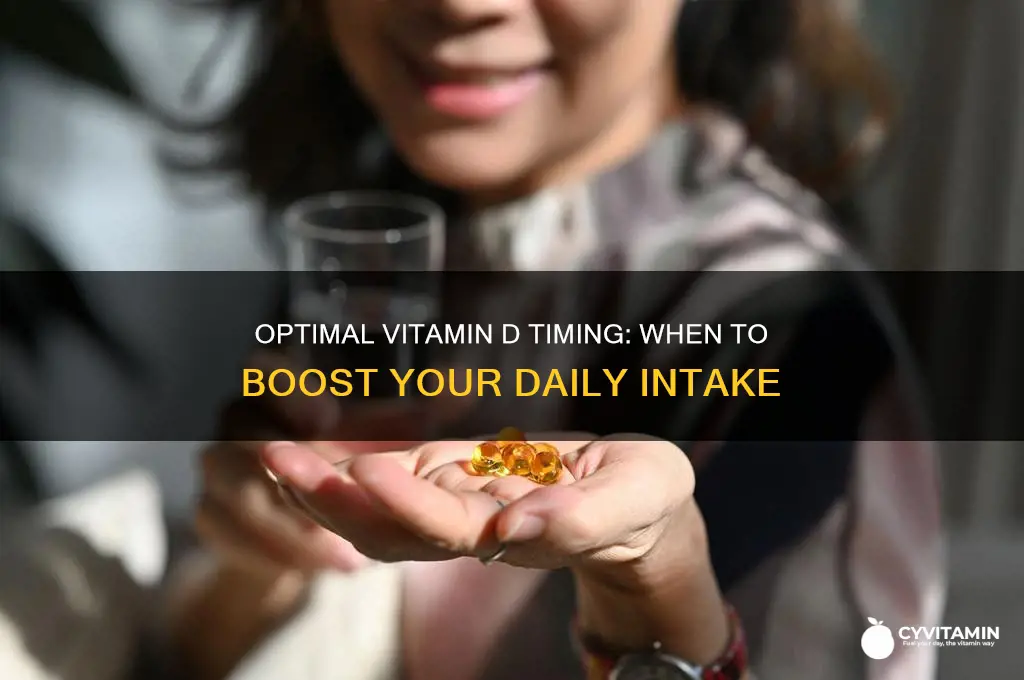 what is the best time for taking vitamin d