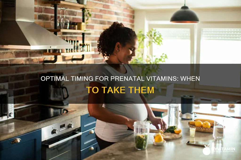 what is the best time to drink prenatal vitamins