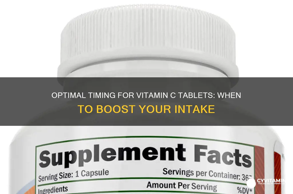 what is the best time to eat vitamin c tablets