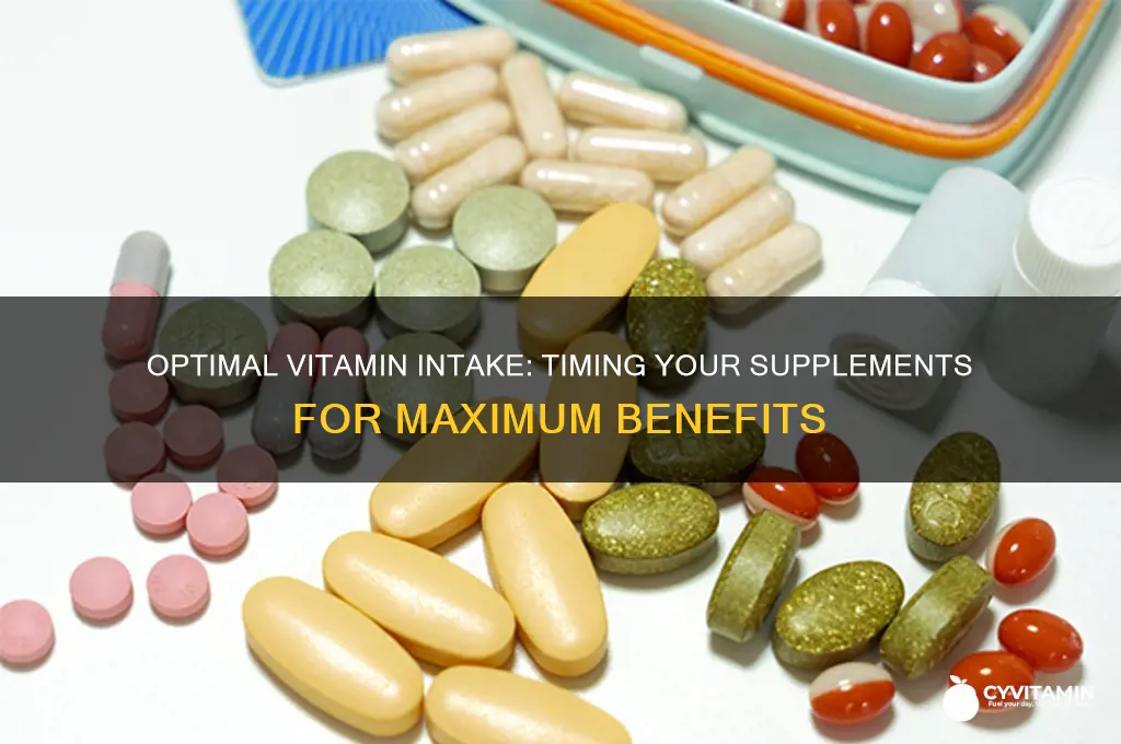 what is the best time to eat vitamin