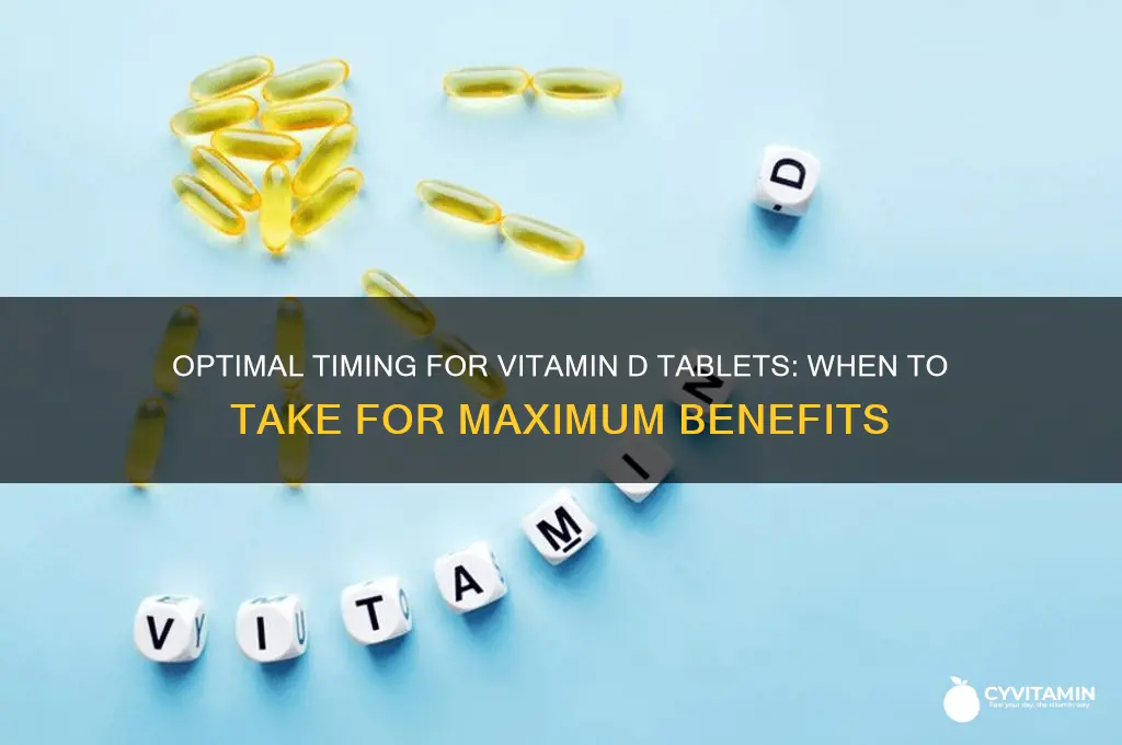 what is the best time to have vitamin d tablet