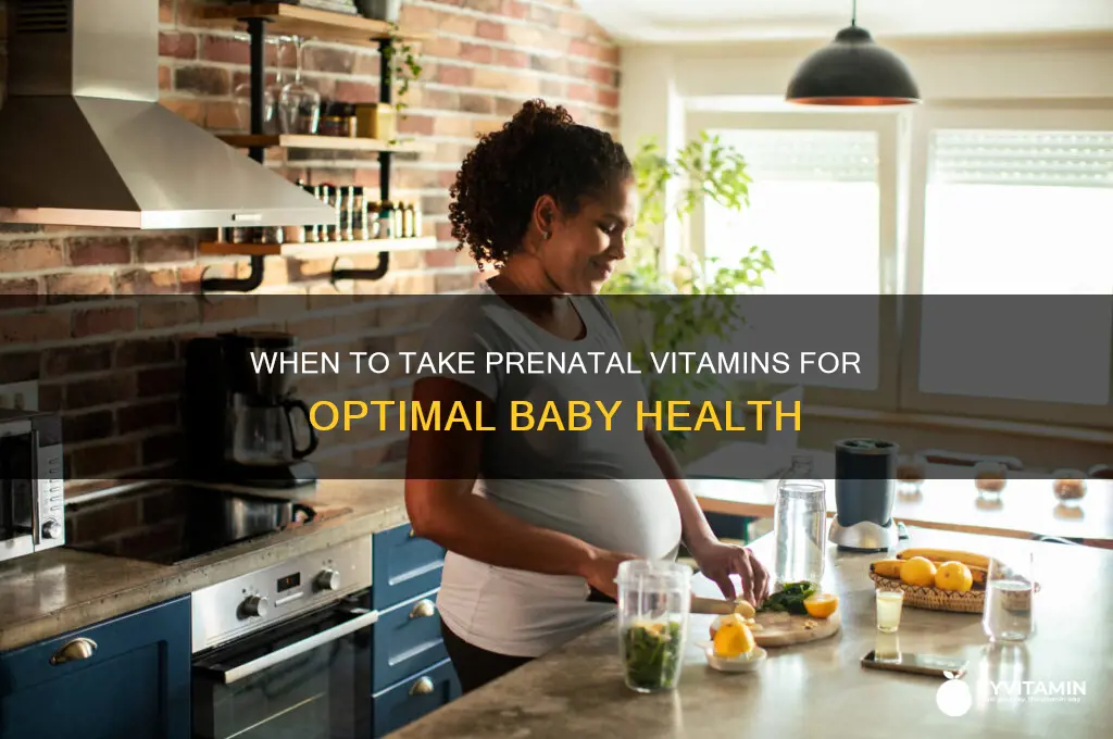 what is the best time to take a prenatal vitamin