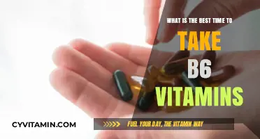 Optimal Timing for Vitamin B6: When to Take It for Maximum Benefits