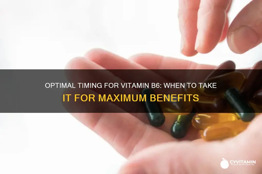 what is the best time to take b6 vitamins