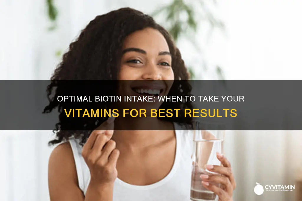what is the best time to take biotin vitamins