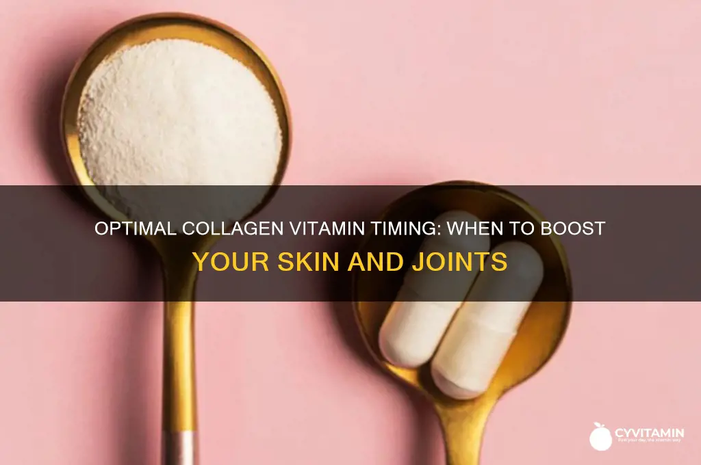 what is the best time to take collagen vitamins