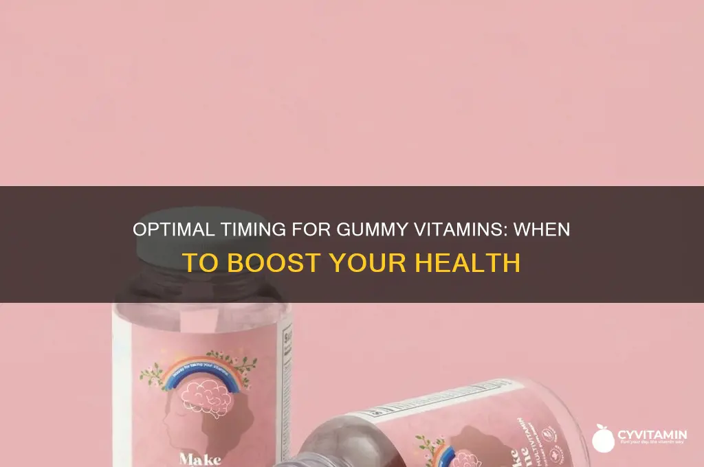 what is the best time to take gummy vitamins