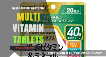 Optimal Timing for Multivitamin Tablets: When to Take Them