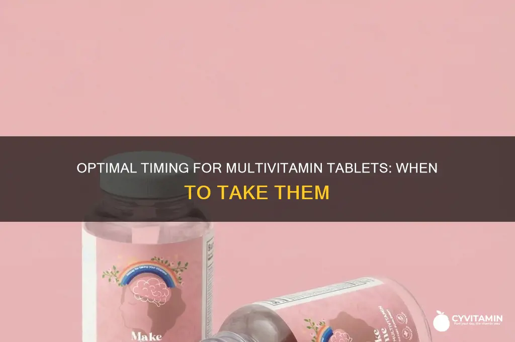what is the best time to take multi vitamin tablets