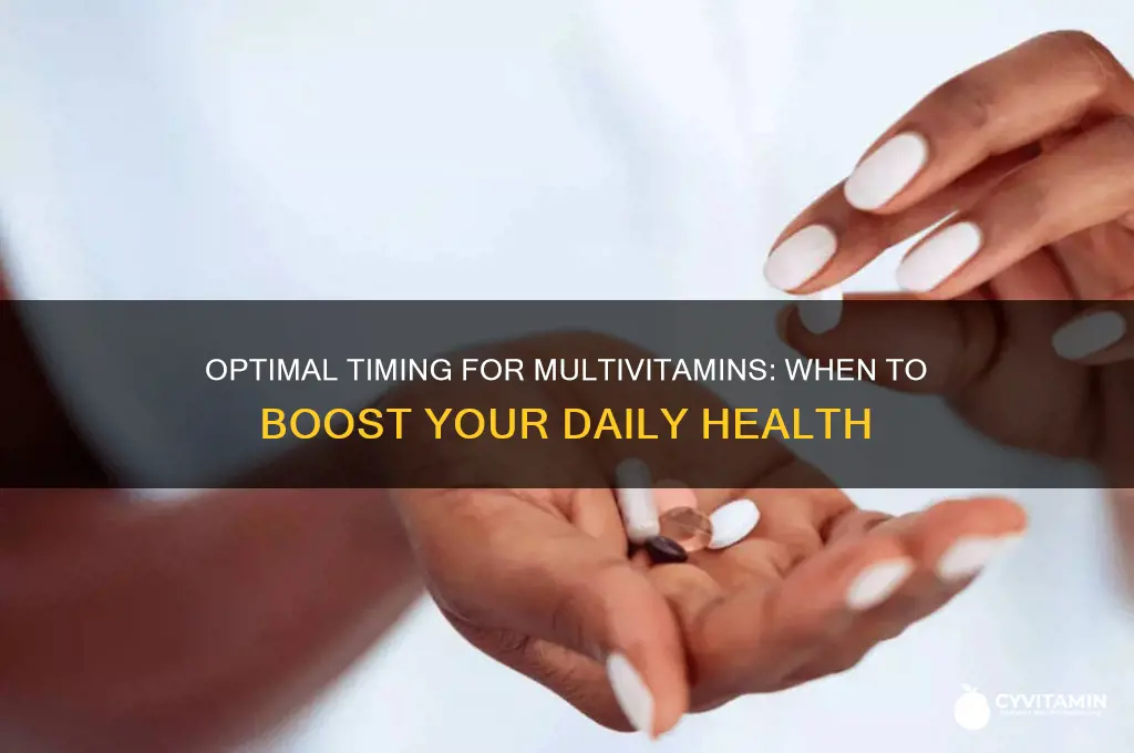 what is the best time to take multiple vitamins