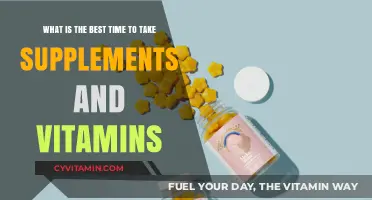 Optimal Timing for Supplements and Vitamins: Maximizing Absorption and Benefits