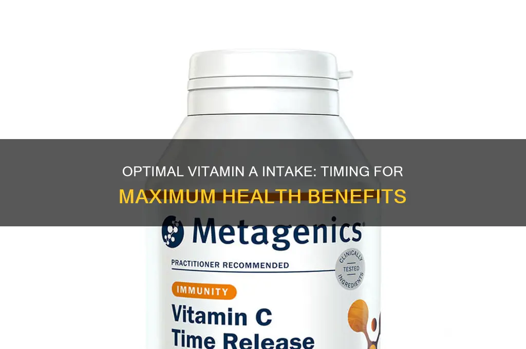 what is the best time to take vitamin a