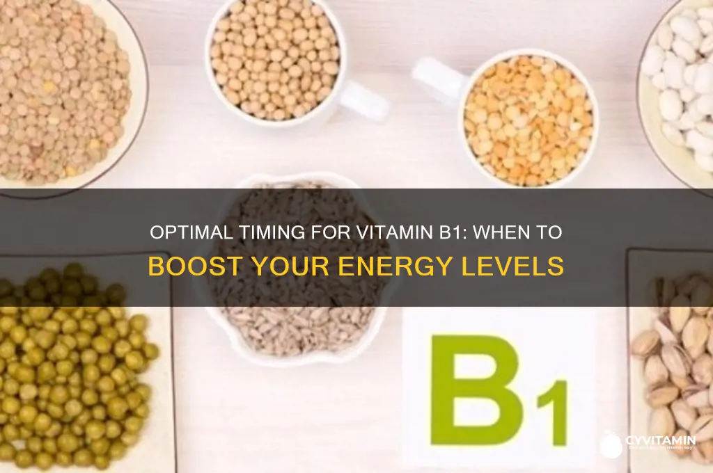 what is the best time to take vitamin b1