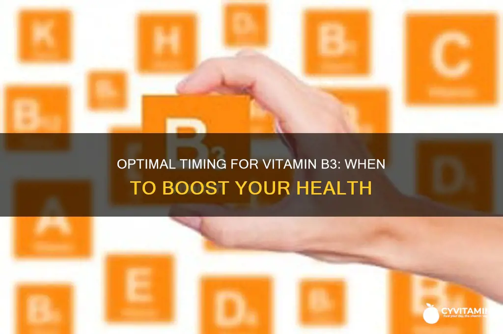 what is the best time to take vitamin b3