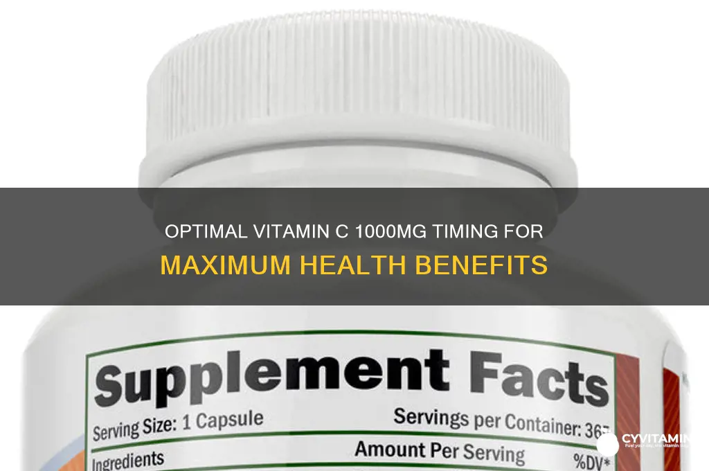 what is the best time to take vitamin c 1000mg