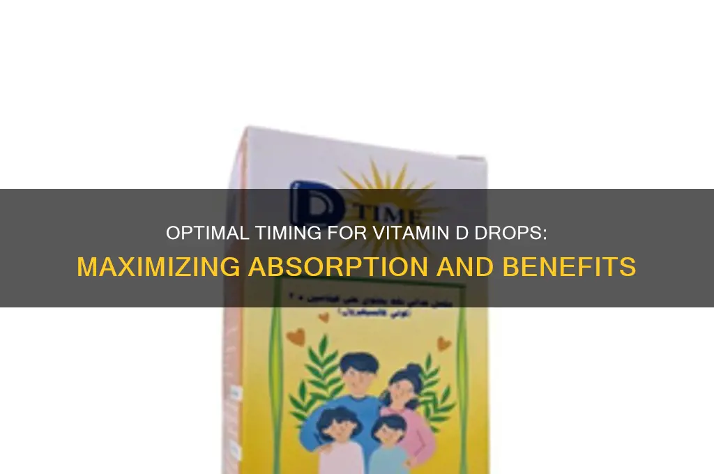 what is the best time to take vitamin d drops