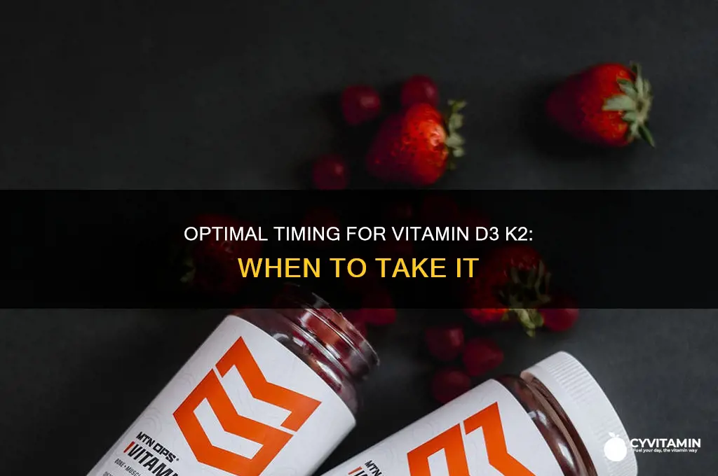 what is the best time to take vitamin d3 k2