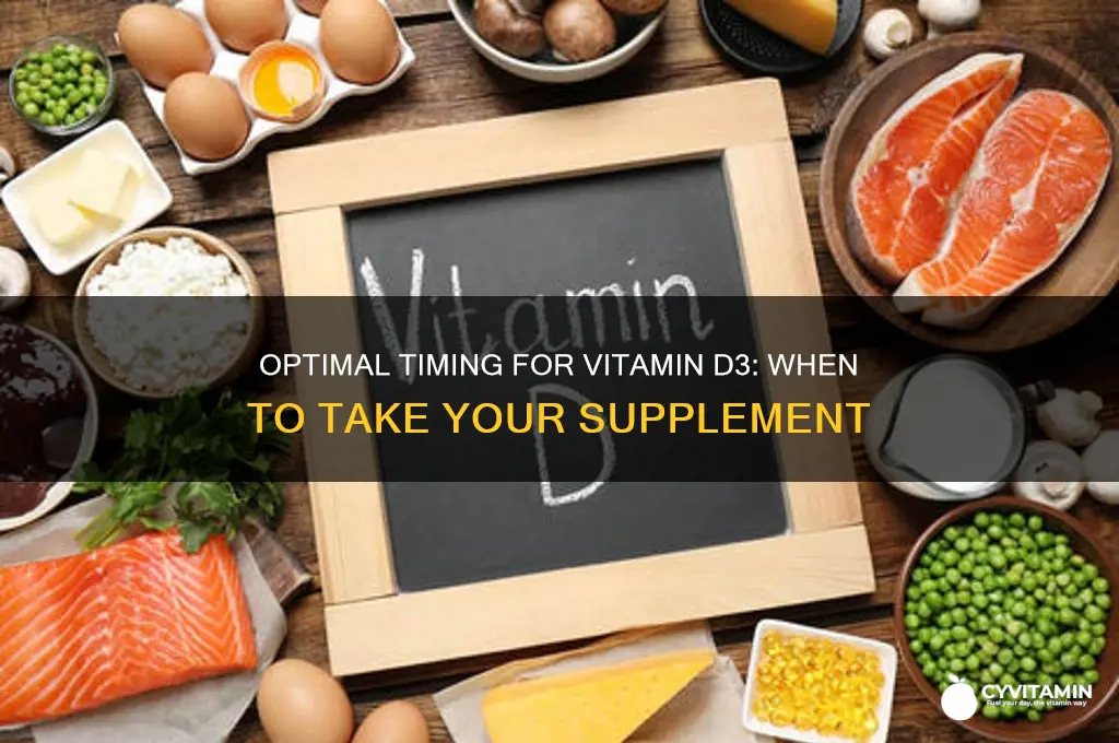 what is the best time to take vitamin d3 supplements